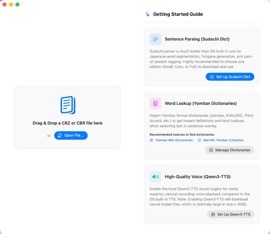 MangaJoy Getting Started Guide & Reader Interface